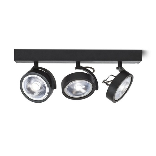 Bodová - RED R12330 KELLY III nástěnná černá 230V/12V G53 3x50W - RED - DESIGN RENDL - foto 1
