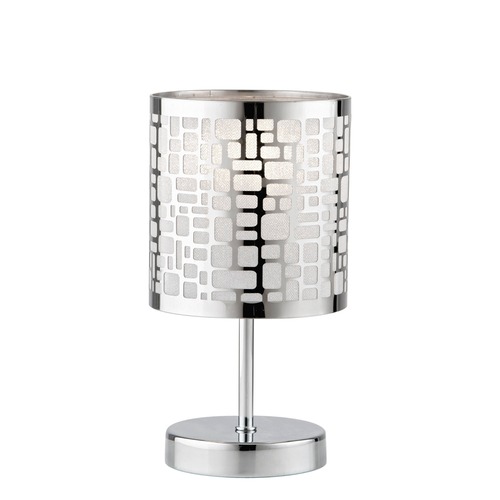 Stolní lampy dekorační - FAN I-MAYA/L Stolní lampa Lume Maya, chromové, 1 x E14, 13 x 13 x 19 cm - FANEUROPE - foto 1