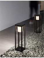 Solární - NV 9120622 Venkovní sloupkové svítidlo LOVETO antracitový hliník a akrylový difuzor LED 1.5W 3000K 3.7V 125st. IP65 solární / vypínač na těle / pohybový senzor - NOVA LUCE