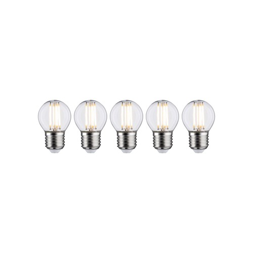 E27 - P 5093 Filament set LED kapka E27 230V 5x5W 2700K čirá - PAULMANN - foto 1
