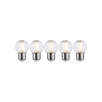 E27 - P 5093 Filament set LED kapka E27 230V 5x5W 2700K čirá - PAULMANN