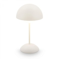 Stolní lampy dekorační - BRILO 7578016 Kugle stolní lampička - 3W, 250lm, bezdrátová, LED, stmívatelné, dotykový vypínač, teplá bílá, bílá - BRILO