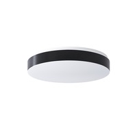 Kruhová - OS DEL73020 DELIA C2A stropní/nástěnné plastové svítidlo bílá / černá IP54 3000 K 25W LED - OSMONT