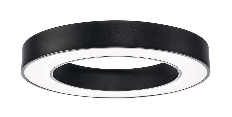 LED stropní svítidla - LED stropní světlo Kulatý tvar Černé tělo - foto 1