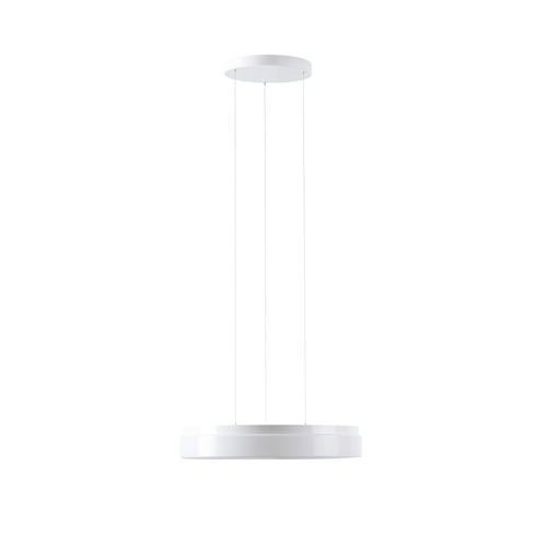 Kruhová - OS DEL68024 DELIA LE2 závěsné plastové svítidlo bílá IP40 3000 K 24W LED - OSMONT - foto 1