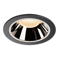 Kruhová - LA 1003987 NUMINOS® DL XL vnitřní LED zápustné stropní svítidlo černá/chrom 2700 K 20° - BIG WHITE (SLV)