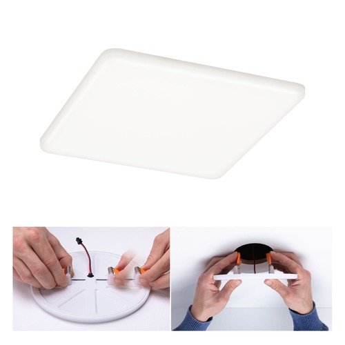 Koupelnová - P 92398 LED vestavné svítidlo Veluna VariFit IP44 hranaté 185x185mm 17,5W 4.000K satén - PAULMANN - foto 1