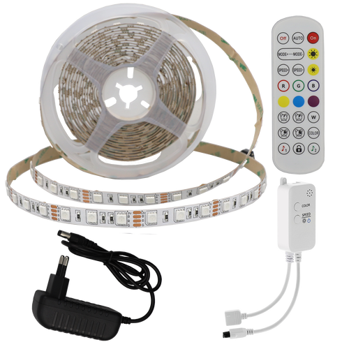 Sady LED pásků - Adaptér LED pásku + Bluetooth Music + Remote 60 LED diod - foto 1