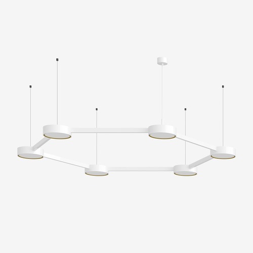 Dekorativní - LU 25.K1.60M DALI2 Závěsné svítidlo INFINITY II 92,9W LED 3000K akrylátové sklo bílá DALI 25.K1.60L - LUCIS - foto 1