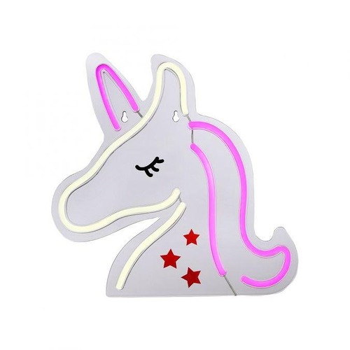 Dekorativní - LD 85025-70 NEON-UNICO LED nástěnné svítidlo motiv jednorožec, USB, šňůrový vypínač, dekorativní - LEUCHTEN DIREKT / JUST LIGHT - foto 1