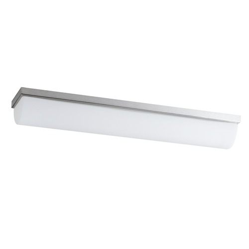 Podélná - OS SYL51923 SYLVIA 1 X15 stropní/nástěnné skleněné svítidlo kartáčovaná nerez / bílá IP44 4000 K 18W LED - OSMONT - foto 1