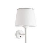 Dekorativní - FARO 20300-92 SAVOY nástěnná lampa, bílá - FARO