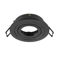 Kruhová - LA 1007343 NEW TRIA® 75 kroužek pro vestavbu do stropu, D: 9,3 H: 2,6 cm, IP 20, černá - BIG WHITE (SLV)