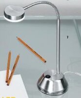 Stolní lampy dekorační - OR LA 4-1133/1 CHRO Stolní lampa 1x3W LED chrom, výška 42cm - ORION