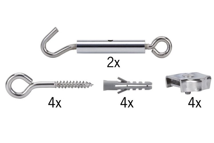 Lanka a příslušenství - P 17803 Lankový systém Light&Easy montážní upínací set neizolovaný chrom - PAULMANN - foto 1