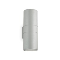Nástěnná - ILUX 163604 Venkovní nástěnné svítidlo Ideal Lux Gun AP2 big grigio 163604 šedé 31cm IP54 - IDEALLUX