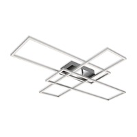 Hranatá - BRI 3504-018 CCT LED stropní svítidlo, 104 cm, 50 W, chrom - BRILONER