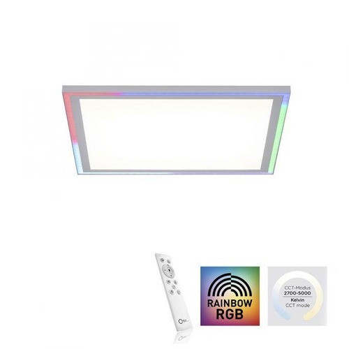 Hranatá - LD 14900-16 EDGING LED stropní svítidlo 40x40, bílá, ploché Rainbow RGB, dálkový ovladač RGB+2700-6000K - LEUCHTEN DIREKT / JUST LIGHT - foto 1