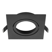 Hranatá - LA 1007446 NEW TRIA® 95 kroužek pro vestavbu do stropu, D: 11 Š: 11 H: 2,6 cm, IP 20, černá - BIG WHITE (SLV)