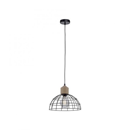 Kónická - LD 15121-18 TARO LED závěsné svítidlo 31x31 kovové stínítko přírodní dřevo černá 1 ramenné do kuchyně - LEUCHTEN DIREKT / JUST LIGHT - foto 1