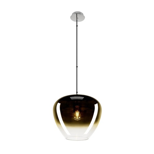 Koule - LA 1007877 PANTILO CONVEX 40 závěsné svítidlo, 150cm, E27, max. 40W, zlaté - BIG WHITE (SLV) - foto 1