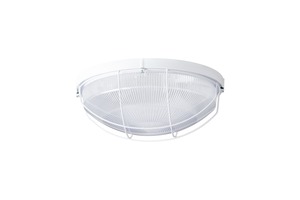 Nástěnná - OS ELE50039 ELEKTRA 5 stropní/nástěnné průmyslové plastové svítidlo bílá / čirá IP65 2x60W E27 (původní kód OS 50039) - OSMONT