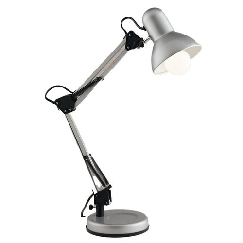Stolní lampy pracovní - FAN LDT033ARC-SILVER Stolní lampa s klipem Architteto, 1xE27, 60 x 42 cm, stříbrná, kov - FANEUROPE - foto 1