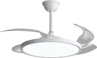 LED stropní svítidla - LED stropní ventilátor 36W/3CCT White Slim + dálkové ovládání