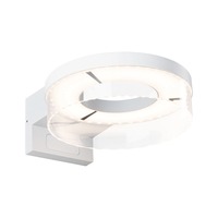 Nástěnná - P 93112 LED venkovní nástěnné svítidlo Capea pohybové čidlo IP44 231mm 3000K 8 / 1x1,2W 230V bílá hliník - PAULMANN