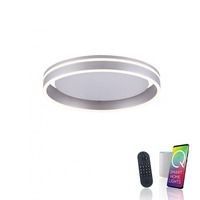 Kruhová - PN 8414-55 Q-VITO LED stropní svítidlo Smart-Home s měnitelnou teplotou chromatičnosti a změna barev s pamětí a ovladačem stmívání ZigBee 2700-5000K - PAUL NEUHAUS