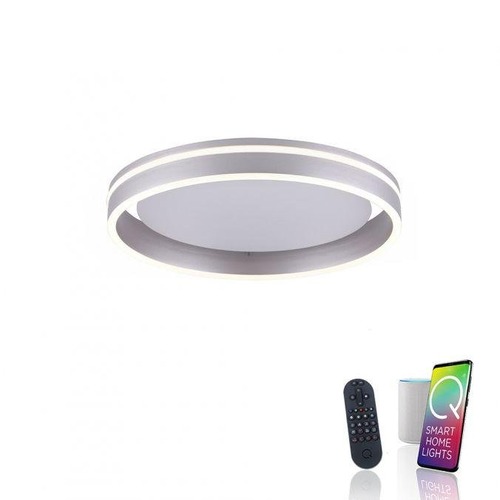 Kruhová - PN 8414-55 Q-VITO LED stropní svítidlo Smart-Home s měnitelnou teplotou chromatičnosti a změna barev s pamětí a ovladačem stmívání ZigBee 2700-5000K - PAUL NEUHAUS - foto 1