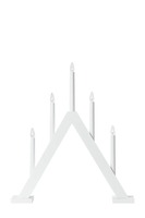 Interiérové dekorace - MAR 706222 Ariele adventní bílý svícen 47 cm - Markslöjd