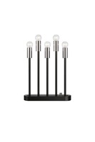 Interiérové dekorace - MAR 704442 Buster adventní černý vánoční svícen - Markslöjd