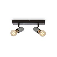 Bodová - BRI 2222-024 Bodové svítidlo 30 cm 2x E27 max. 60W antická stříbrná - BRILONER