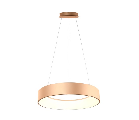 Kruhová - FAN LED-NOAH-S60-ORO Závěsné svítidlo LED NOAH zlatá 60 W 8000 lm CCT 60 x 150 cm - FANEUROPE - foto 1