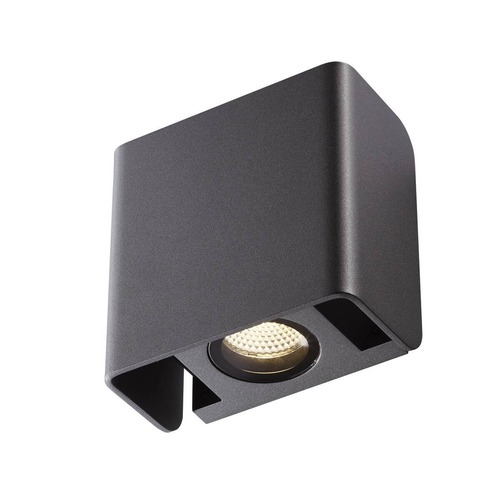 Nástěnná - LA 1002900 VÝPRODEJ VZORKU Nástěnné svítidlo MANA antracit LED 12W 325lm 3000K - BIG WHITE (SLV) - foto 1