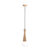 Subtilní - ZUMA 003064-024798 Závěsná lampa CONE 8511103 dřevo / látka GU10 50W - ZUMALINE