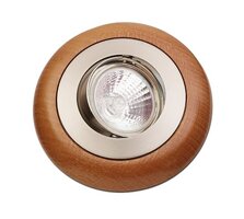 Kruhová - BPM 1067.30 VÝPRODEJ - Vestavné svítidlo Fantasia nikl satin/dřevo-třešeň, 1x50W, 12V - BPM