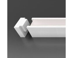 Sádrové profily - WD 86-3520 Stropní / nástěnný přisazený systém LED linie 40 sádra 1m - ECO-DESIGN