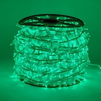 Venkovní řetězy - DLED SKN0102G DecoLED LED světelný řetěz - 100m, 2000 zelených diod, bílý kabel