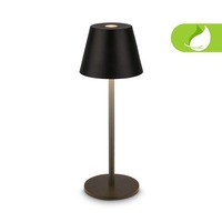 Stolní lampy dekorační - BRILO 7653015 Kiki Nano stolní lampička - 1,5W, 130lm, nabíjecí, LED, stmívatelné, teplá bílá, černá - BRILO