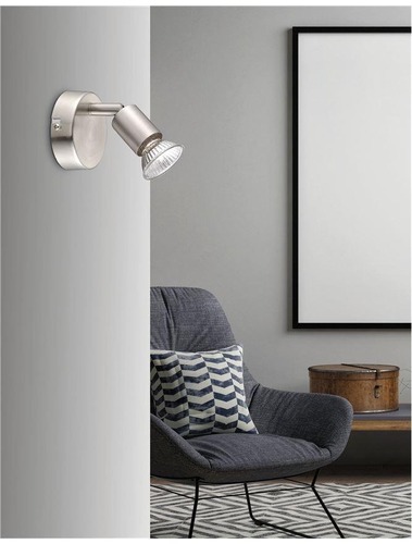 Bodová - NV 660001 Bodové svítidlo BASE nikl satén kov GU10 1x5W IP20 bez žárovky - NOVA LUCE - foto 1