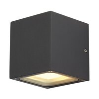 Nástěnná - LA 232535 Venkovní svítidlo SITRA CUBE nástěnná antracit 230V GX53 2x9W IP - BIG WHITE (SLV)
