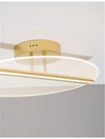 Kruhová - NV 9545330 Stropní svítidlo JERTUNA zlatý hliník a akryl LED 30W 230V 3000K IP20 - NOVA LUCE
