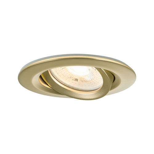 Koupelnová - P 92403 Vestavné svítidlo Nova Plus IP65 kruhové 93mm 30° GU5,3 / GU10 max. 35W 230/12V stmívatelné zlatá mat - PAULMANN - foto 1