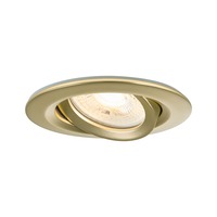 Koupelnová - P 92403 Vestavné svítidlo Nova Plus IP65 kruhové 93mm 30° GU5,3 / GU10 max. 35W 230/12V stmívatelné zlatá mat - PAULMANN