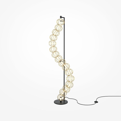 Stojací lampy - M MOD216FL-L38G3K Stojací lampa Golden Cage 3000K 48W teplá bílá zlatý kov  - MAYTONI - foto 1