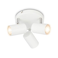 Bodová - BRILO 2365036 Supo stropní bodové svítidlo - GU10 patice, max. 9W, nastavitelné, 3-ramenné, bílé - BRILO