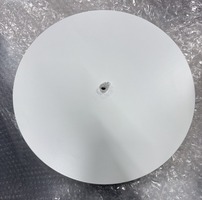 Kotvící prvky, držáky, závěsy - AU BAR 30-801-3SV AKCE - Universální základna bílá (baldachýn) průměr 30cm + uchycení (pro 1 závěs uprostřed) - AULIX