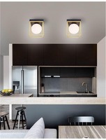 Downlight - NV 9206404 Stropní svítidlo JULIET mosaz a černý kov bílé opálové sklo E14 1x12W IP20 bez žárovky - NOVA LUCE